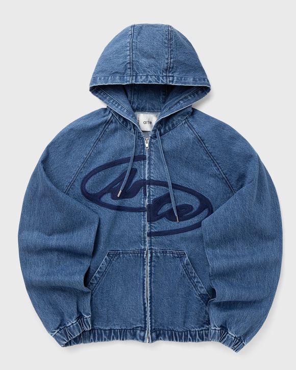 Split Logo denim Hood Jacket