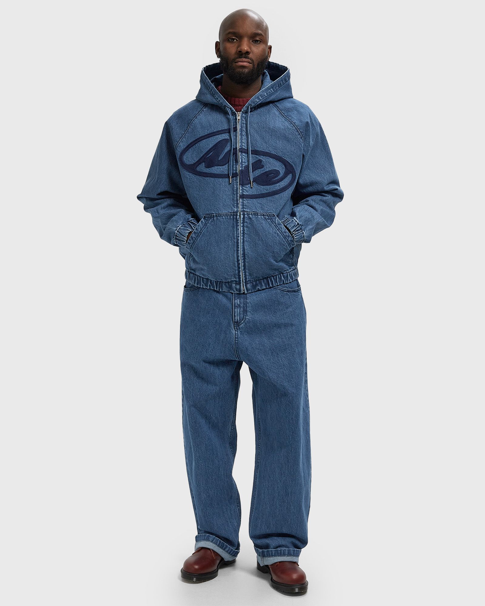 Split Logo denim Hood Jacket