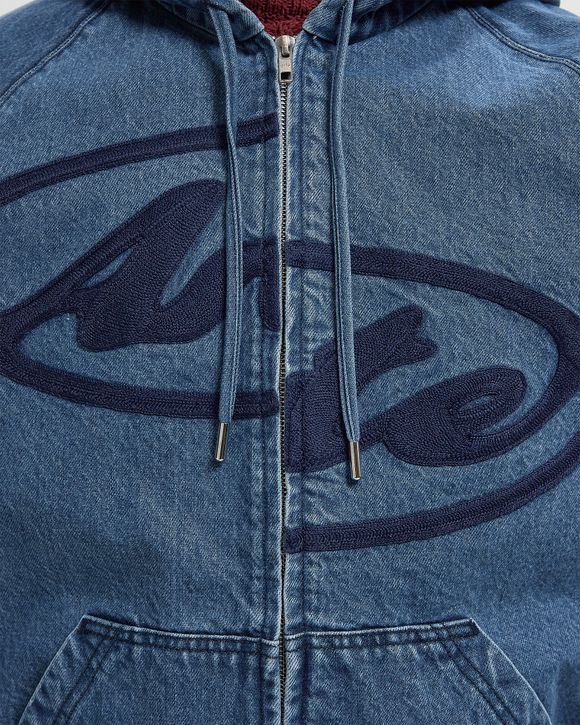 Split Logo denim Hood Jacket