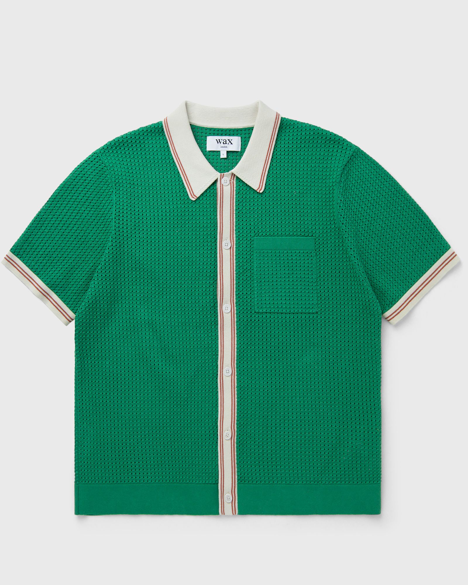Wax London Wax London BELLE SS SHIRT TIPPED POINTELLE in green