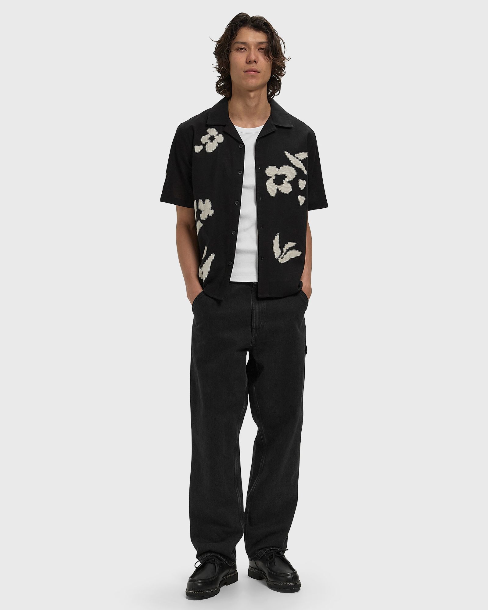 DIDCOT SS SHIRT ABSTRACT APPLIQUE