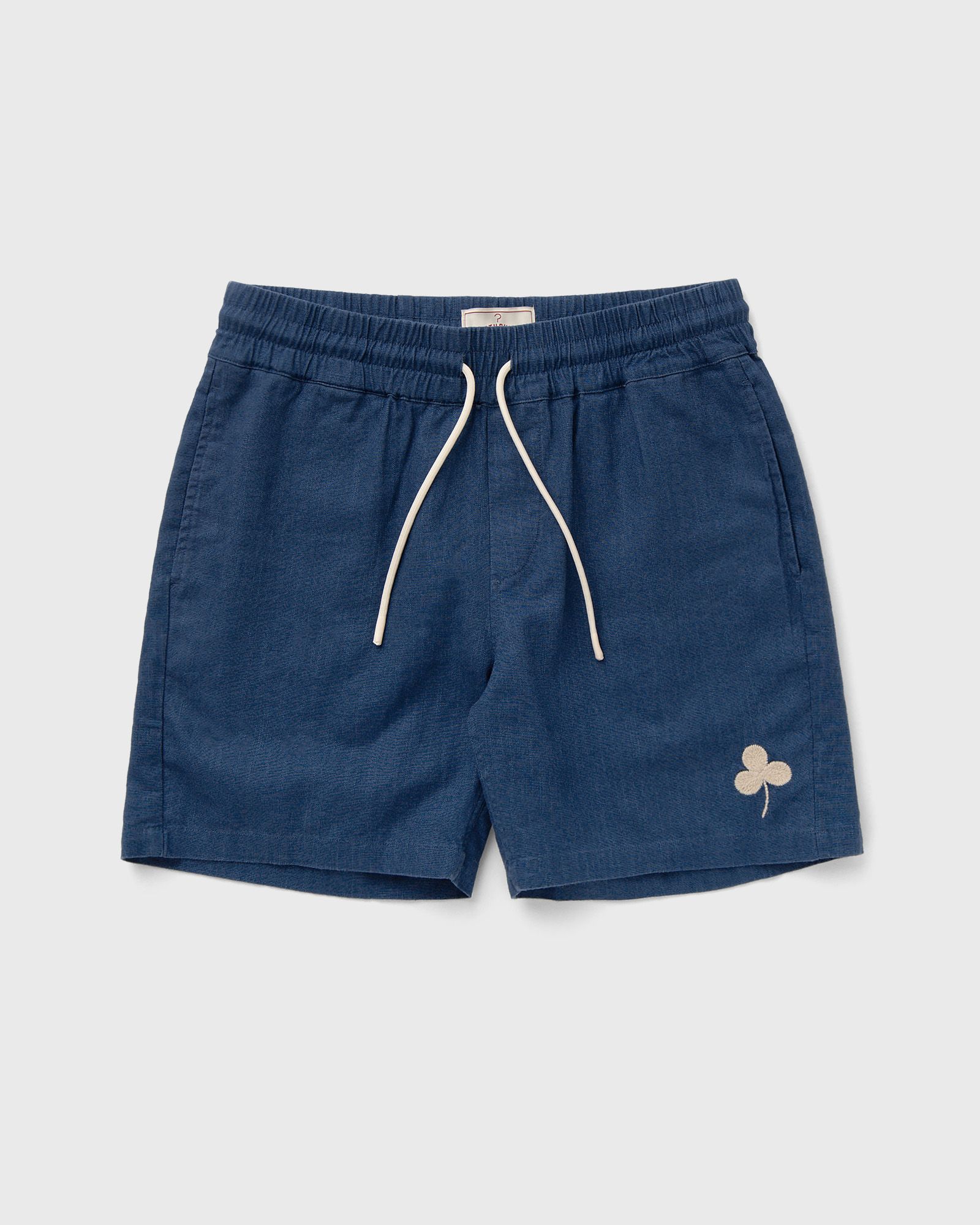Portuguese Flannel Portuguese Flannel Embroidery Nature Ramie Shorts in blue