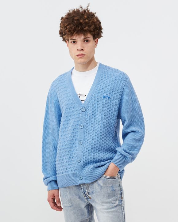 トップス arte antwerp keler stripe cardigan Arte Antwerp Keler Stripe Cardigan SS23-086K / Light Blue