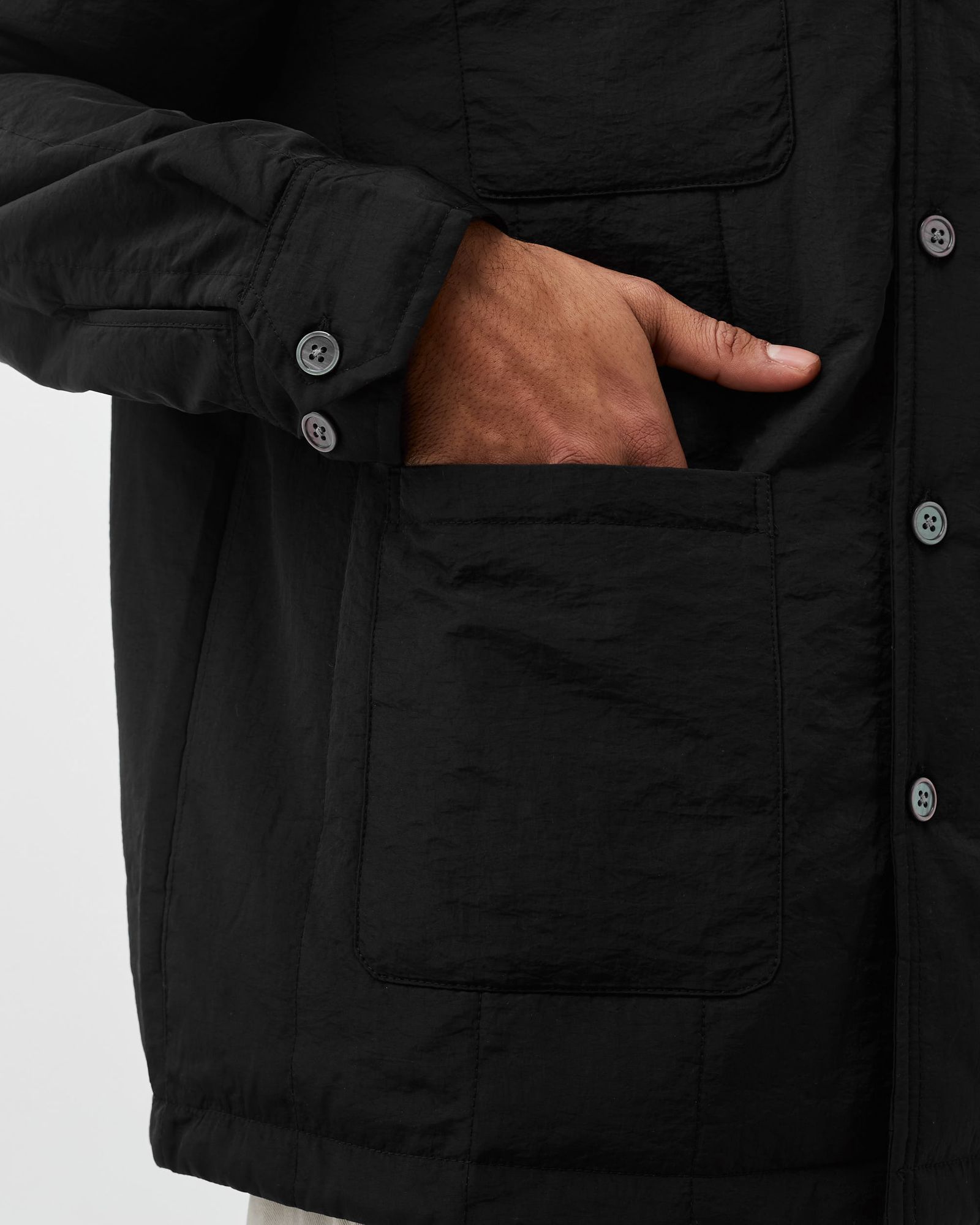 QUILTED POCKET OVERSHIRT