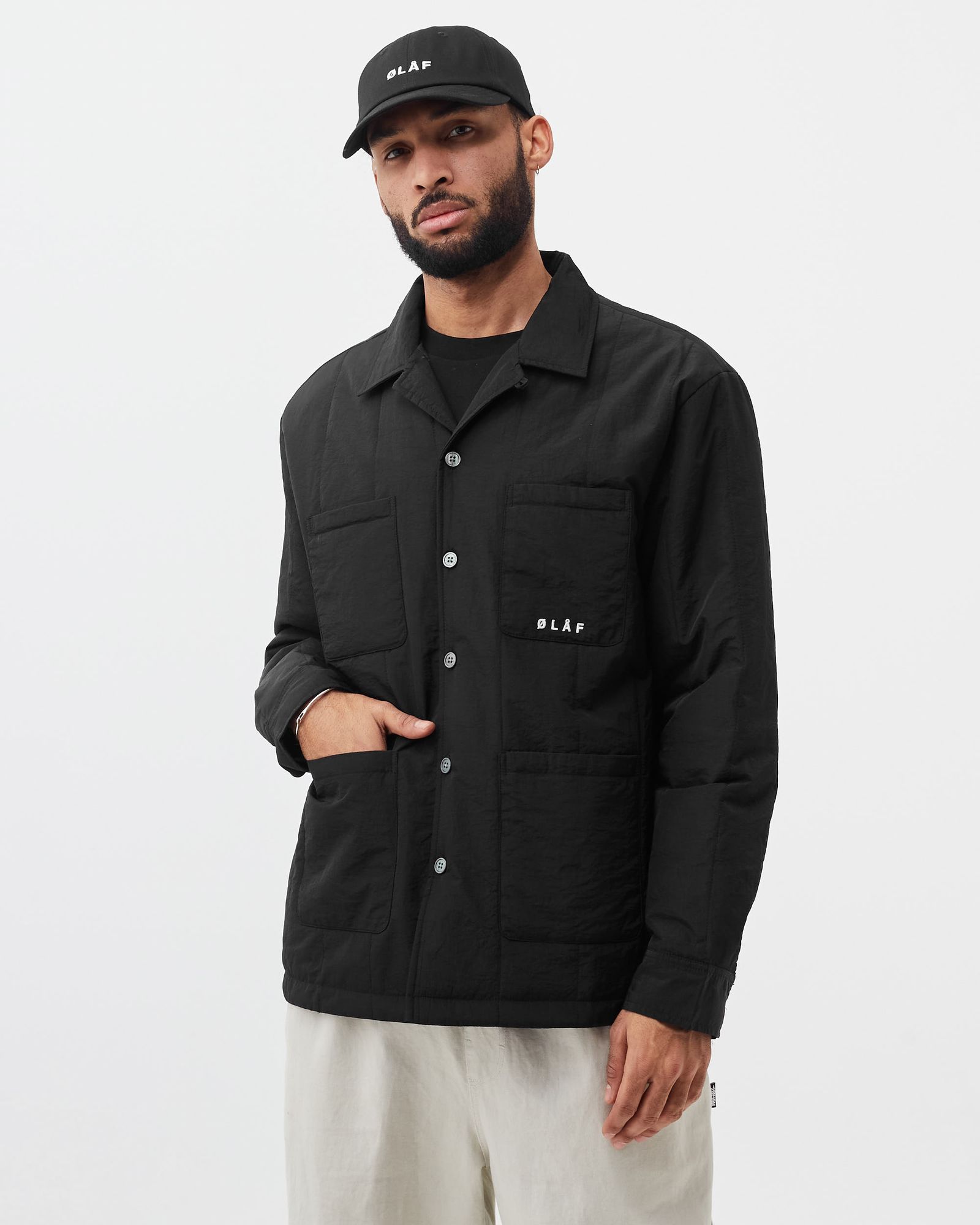 QUILTED POCKET OVERSHIRT