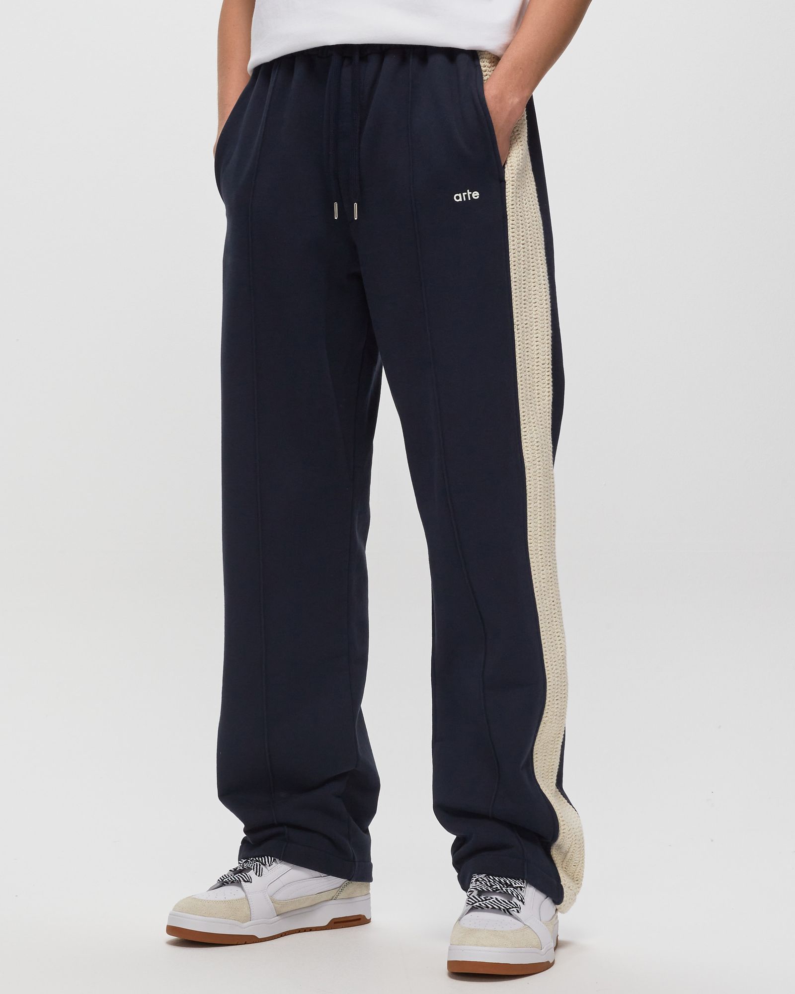 Lace Detail Fleece Pants