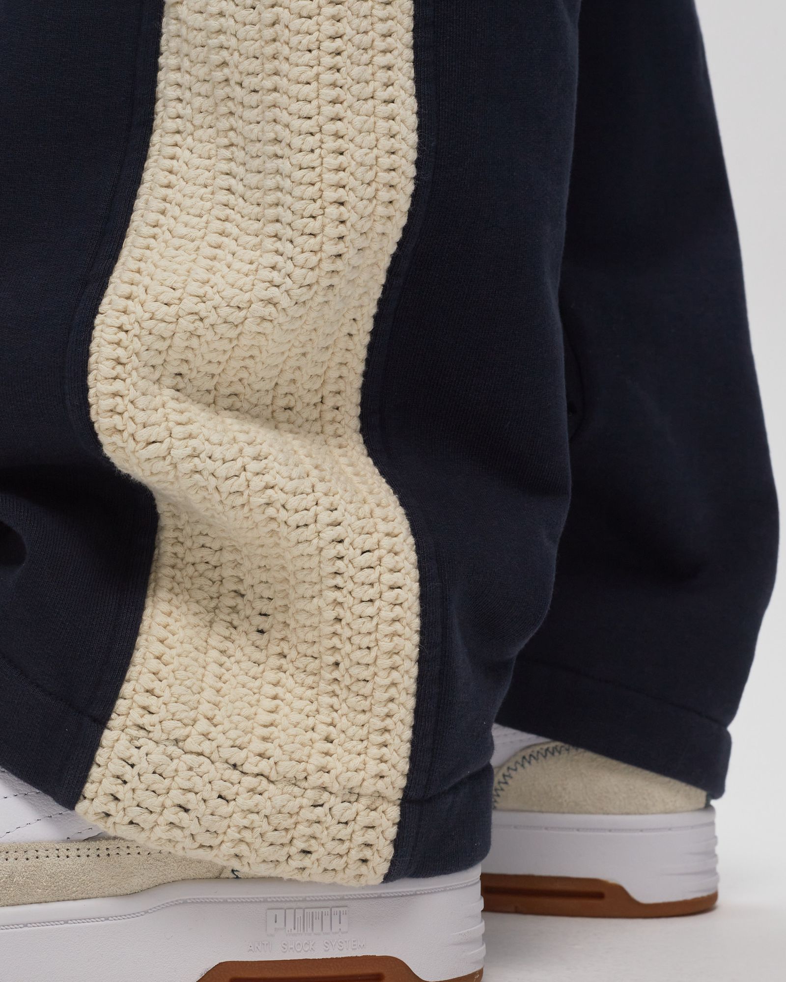 Lace Detail Fleece Pants