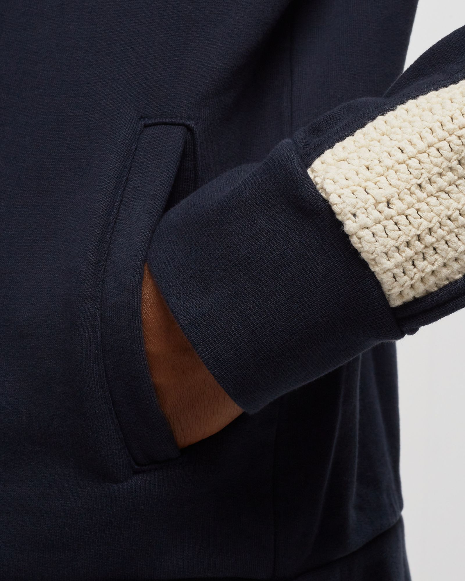 Lace Detail Fleece Jacket