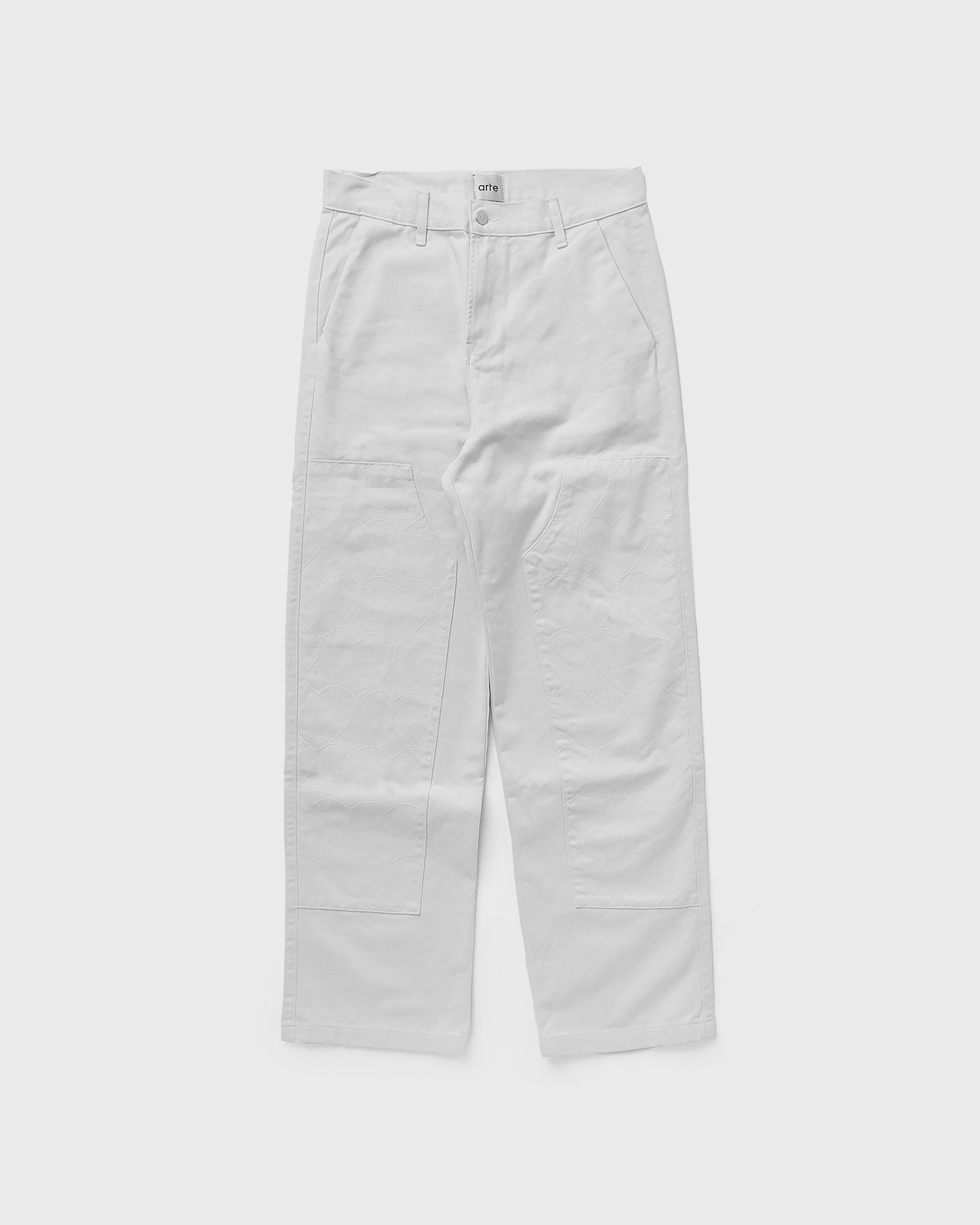 Heart Embroidery Workwear Pants