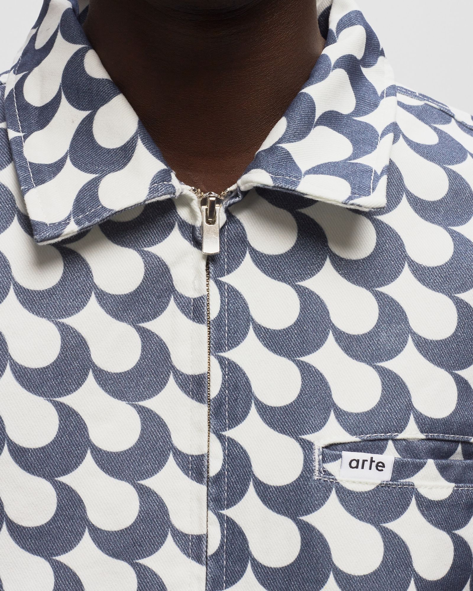 Allover Bauhaus Print Jacket