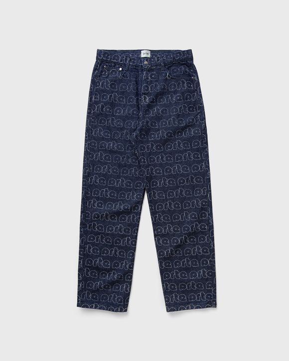 'Paul' Allover Logo Denim Pants