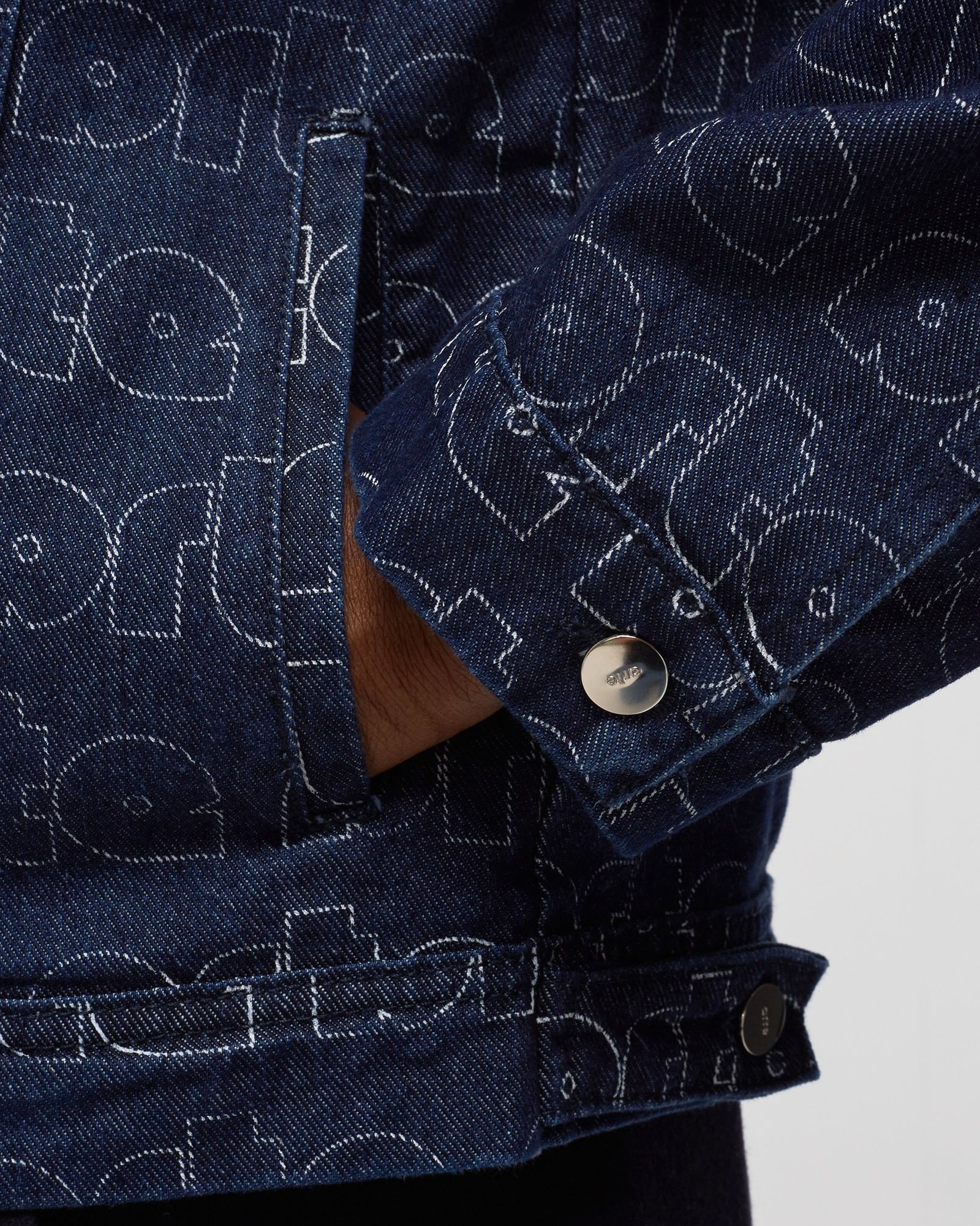 'Jackson' Allover Logo Denim Jacket