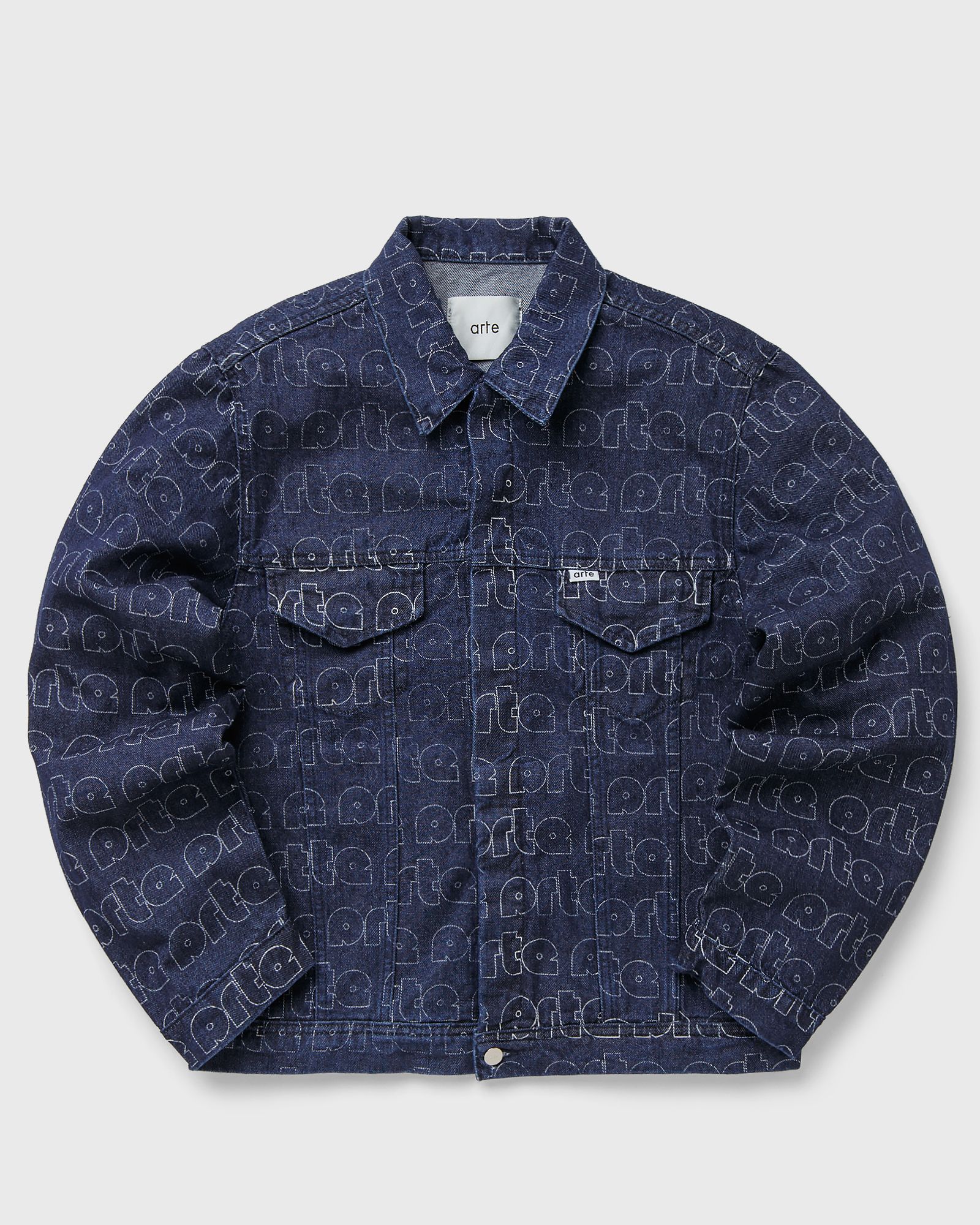 'Jackson' Allover Logo Denim Jacket