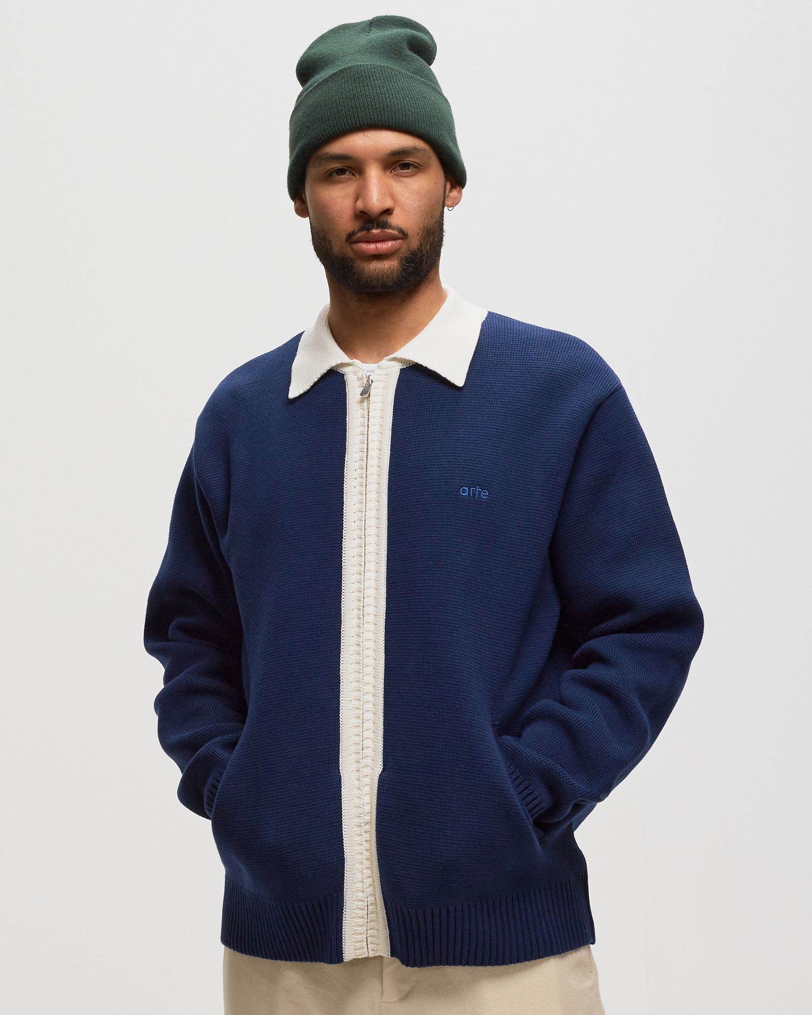 Cardigan Contrast Collar