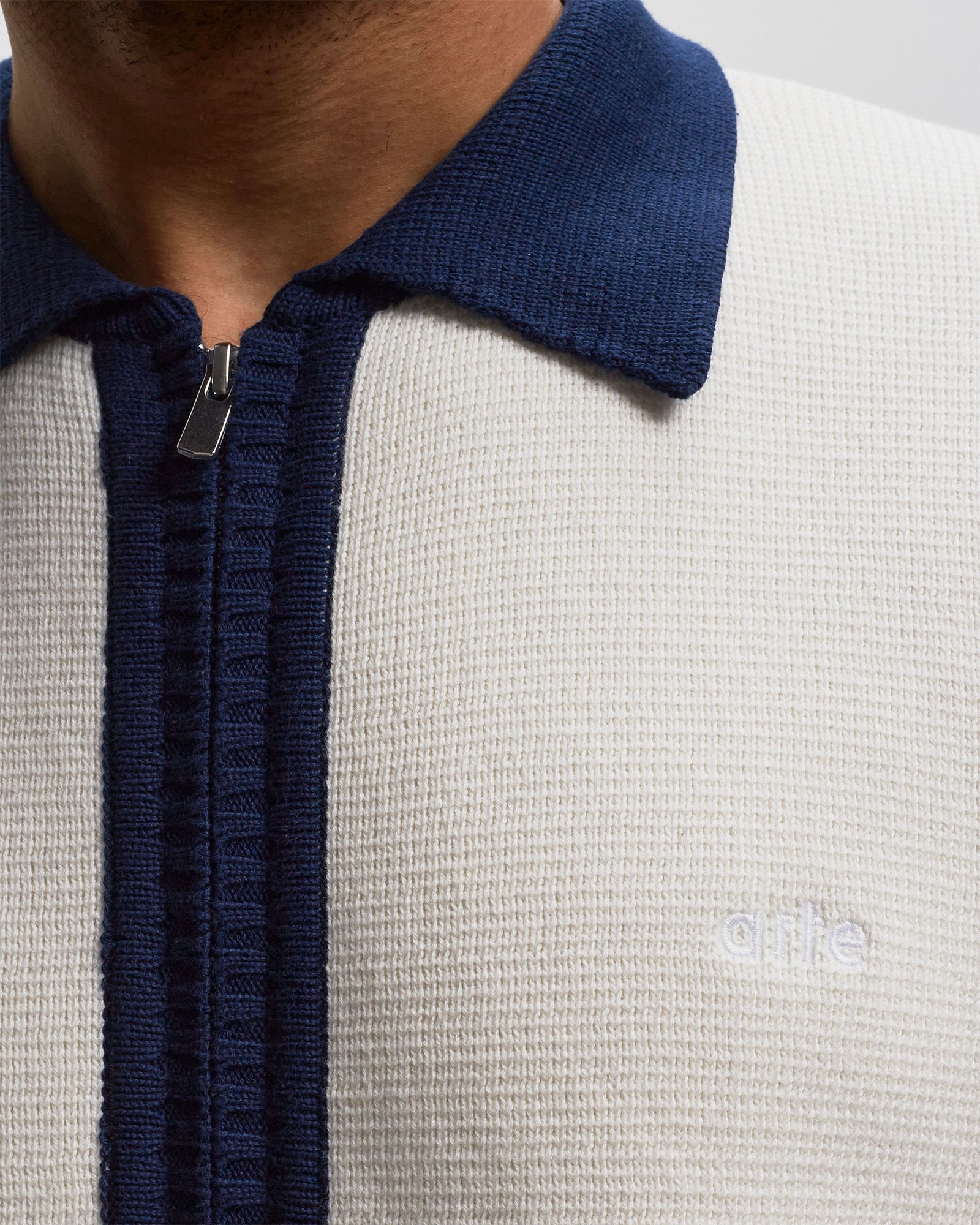 Cardigan Contrast Collar