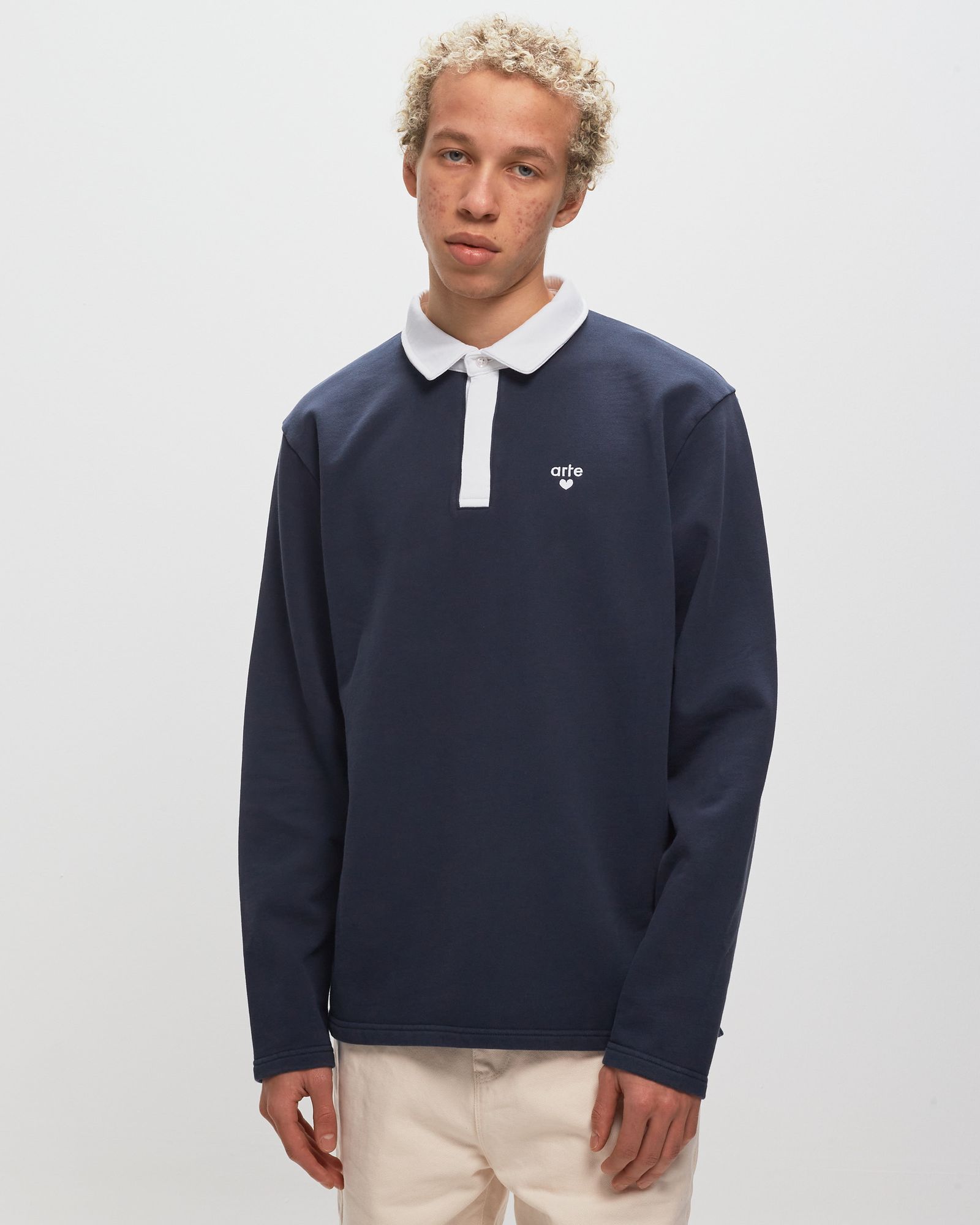 Longsleeve Polo Contrast Collar