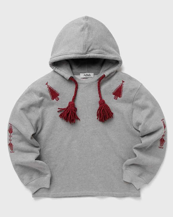 ADISH MAKHLUT LAKIYA TASSELS HOODIE Grey | BSTN Store ADISH MAKHLUT LAKIYA TASSELS HOODIE Grey | BSTN Store