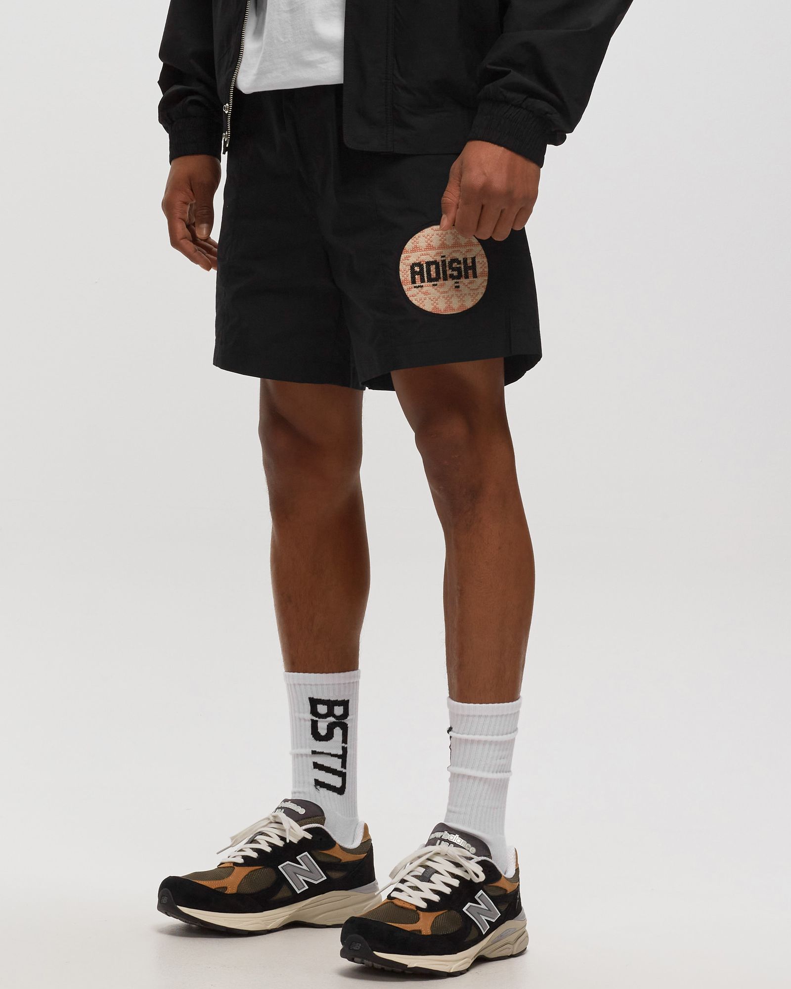 SUR LOGO RIPSTOP TRACK ELASTIC WAIST SHORTS