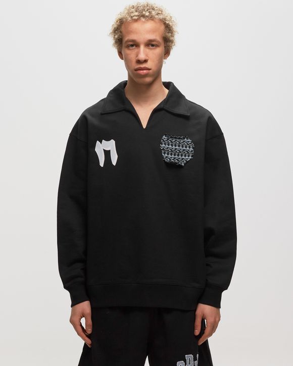 Maison margiela punched sales holes logo hoodie
