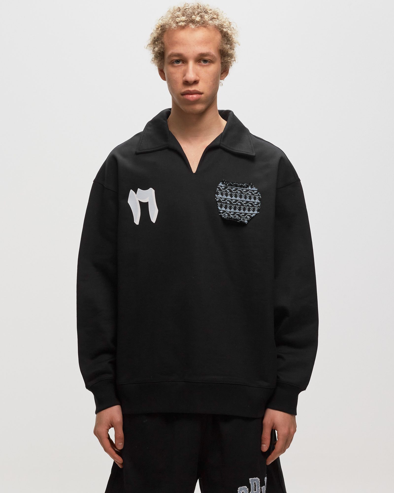 SUR PATCH COLLAR CREWNECK