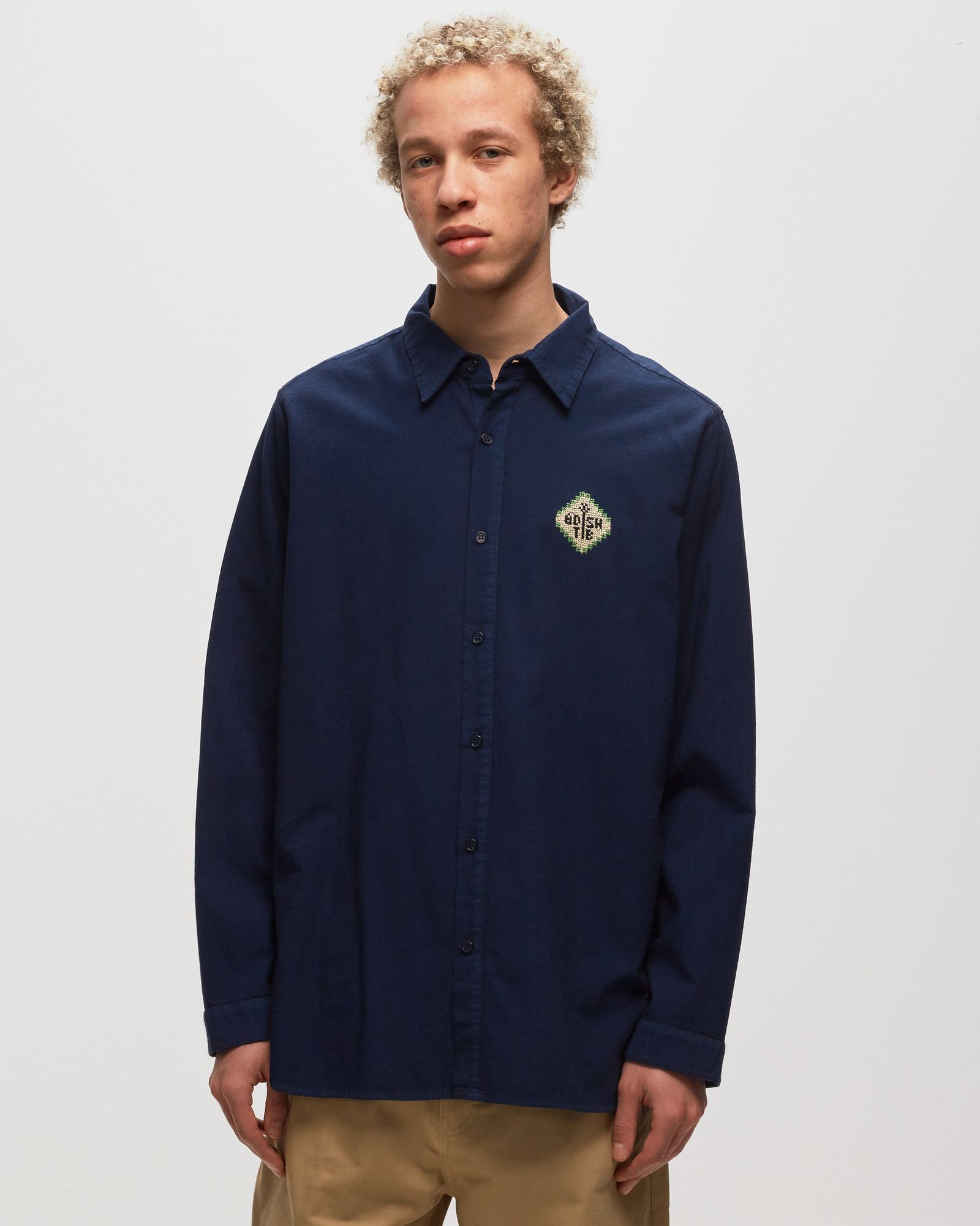 THE INOUE BROTHERS GARMENT DYED BUTTON UP SHIRT