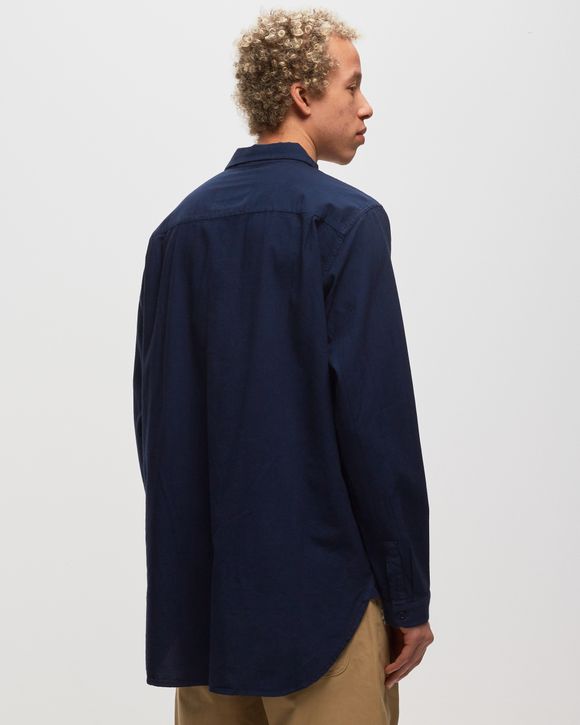 ADISH THE INOUE BROTHERS GARMENT DYED BUTTON UP SHIRT Blue | BSTN 