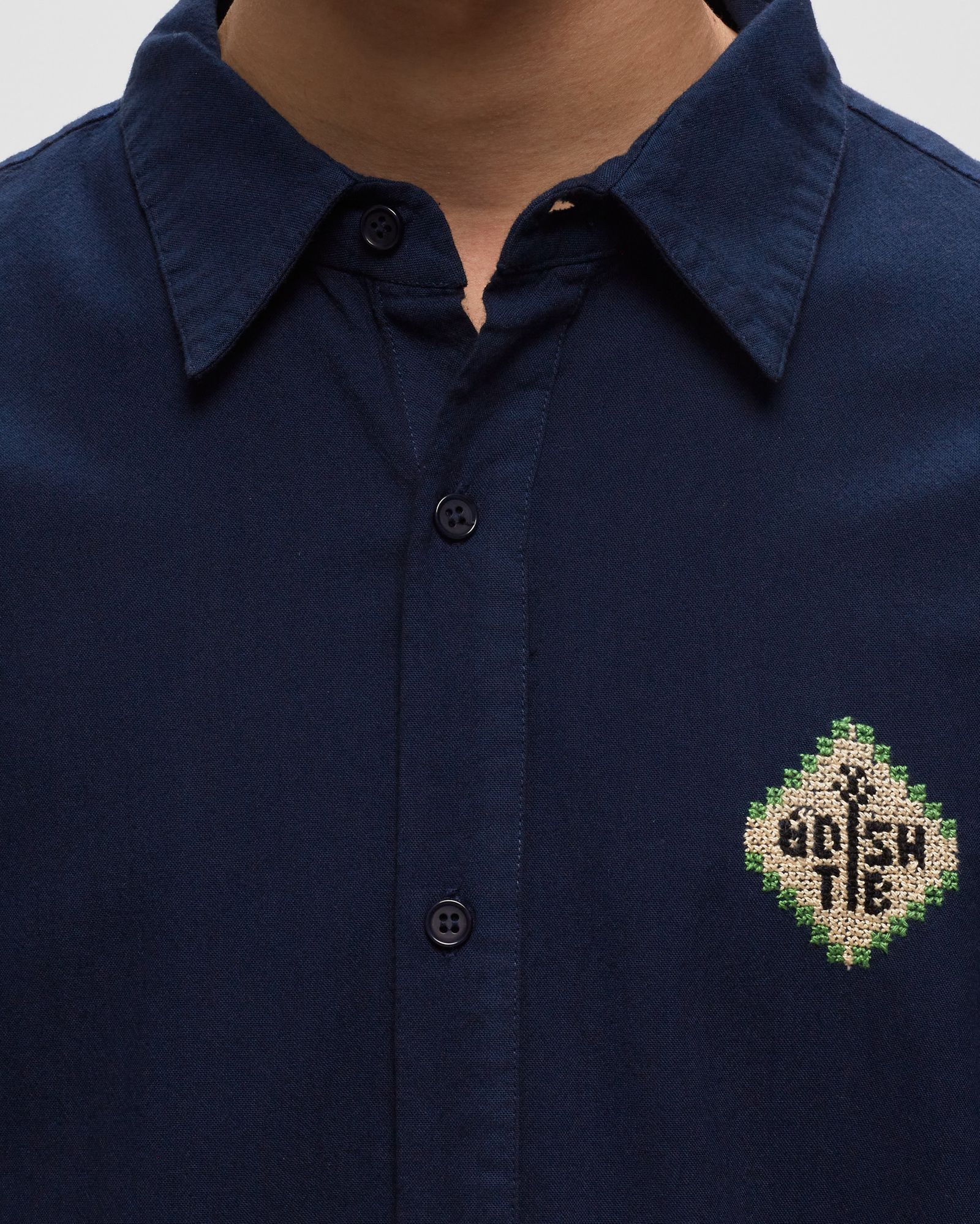 THE INOUE BROTHERS GARMENT DYED BUTTON UP SHIRT