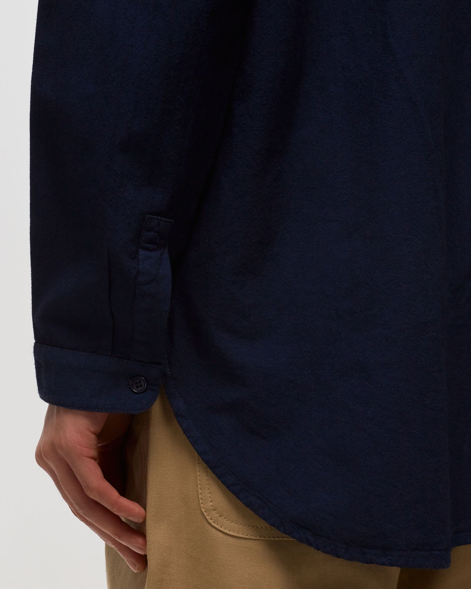 THE INOUE BROTHERS GARMENT DYED BUTTON UP SHIRT