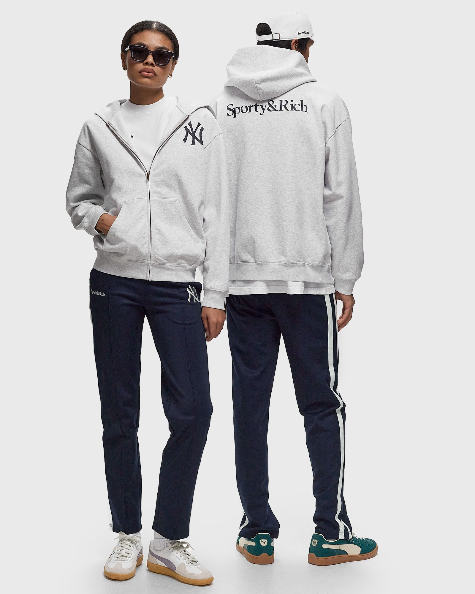Yankees Serif Zip Hoodie