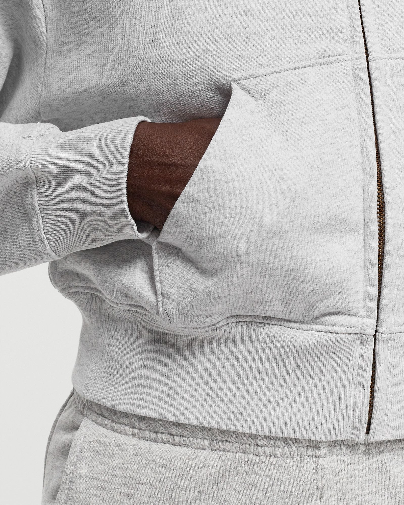 USA Athletics Cropped Zip Hoodie