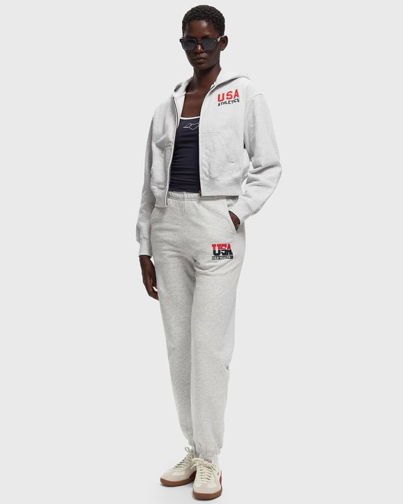 USA Athletics Cropped Zip Hoodie