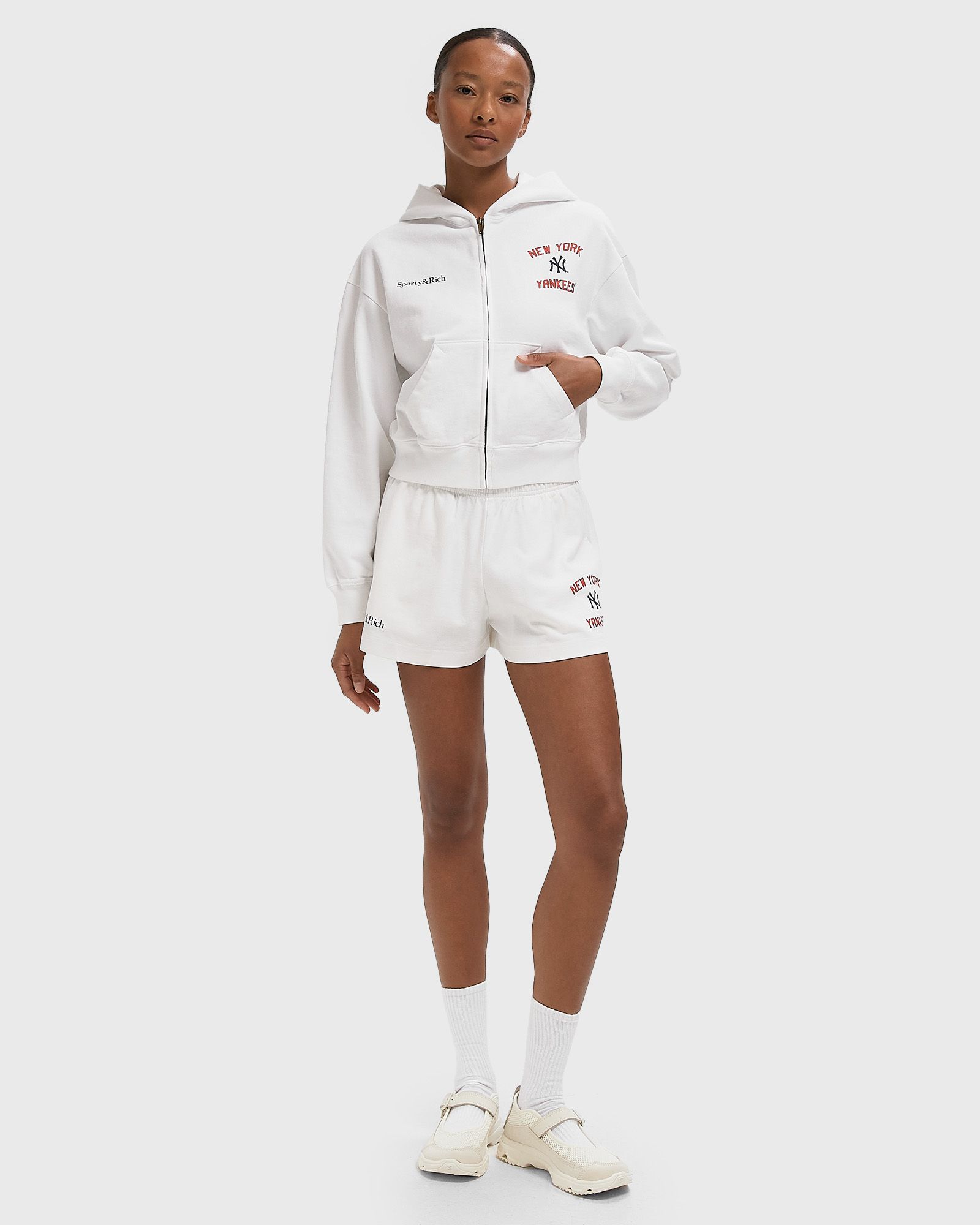 Homerun Cropped Zip Hoodie