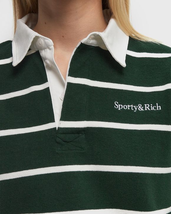 Serif Logo Cropped Rugby Polo