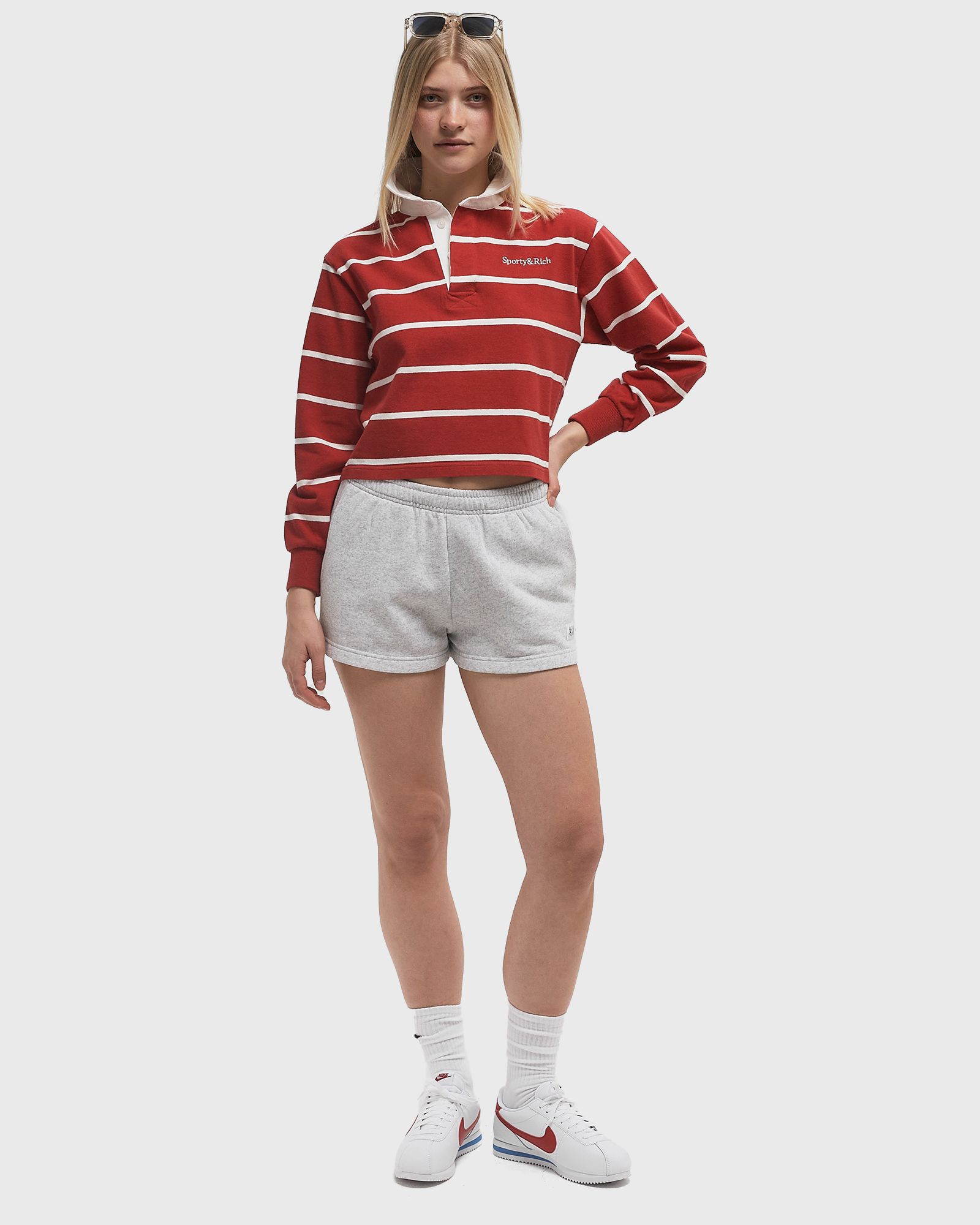 Serif Logo Cropped Rugby Polo