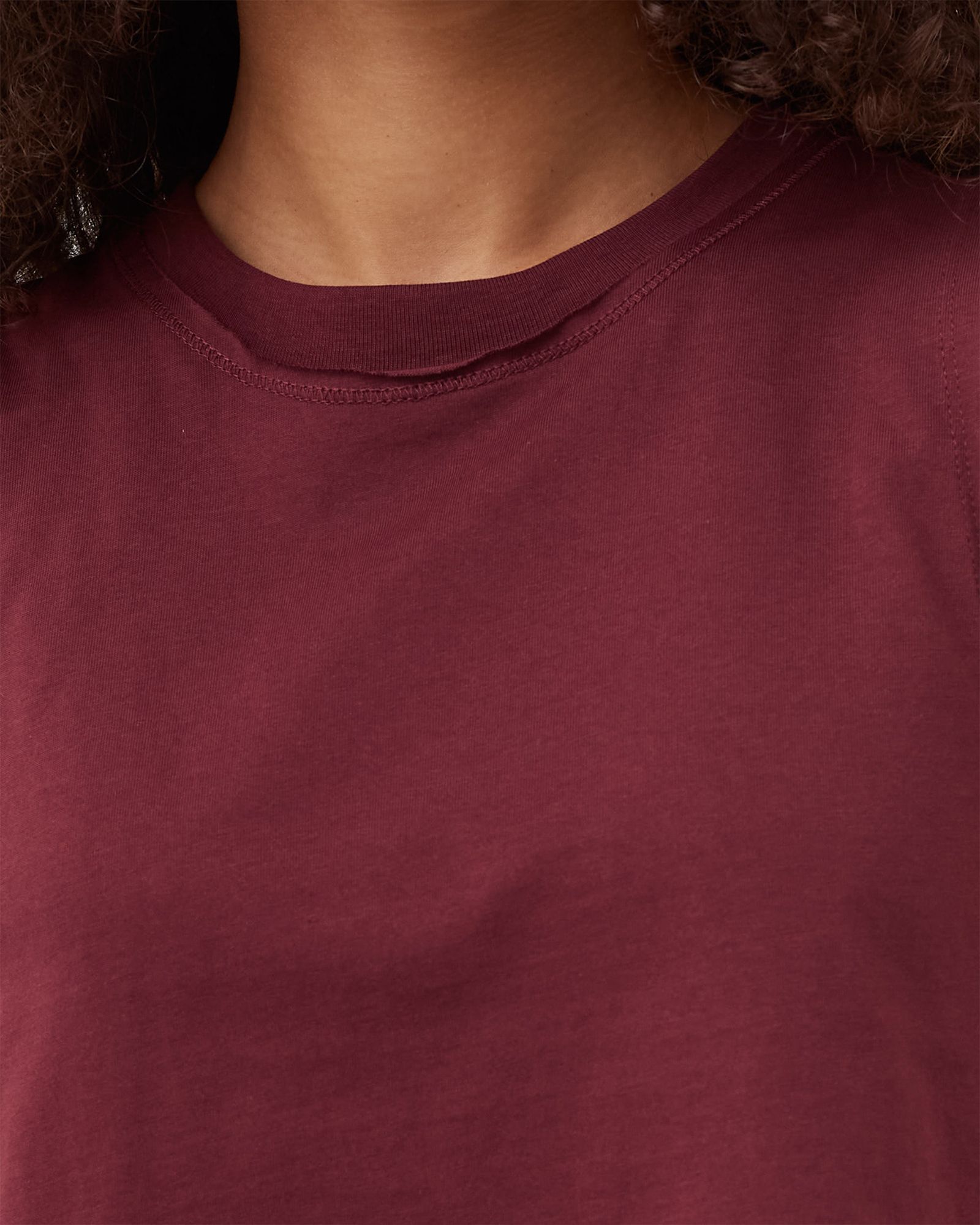 SINGLE JERSEY DECONSTRUCTED CROPPED TOP