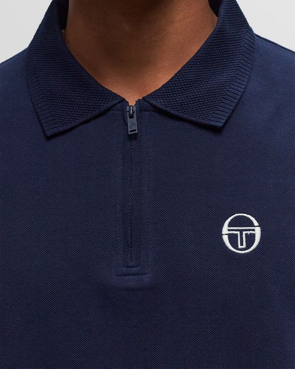 BRIGGS ZIP NECK POLO SHIRT