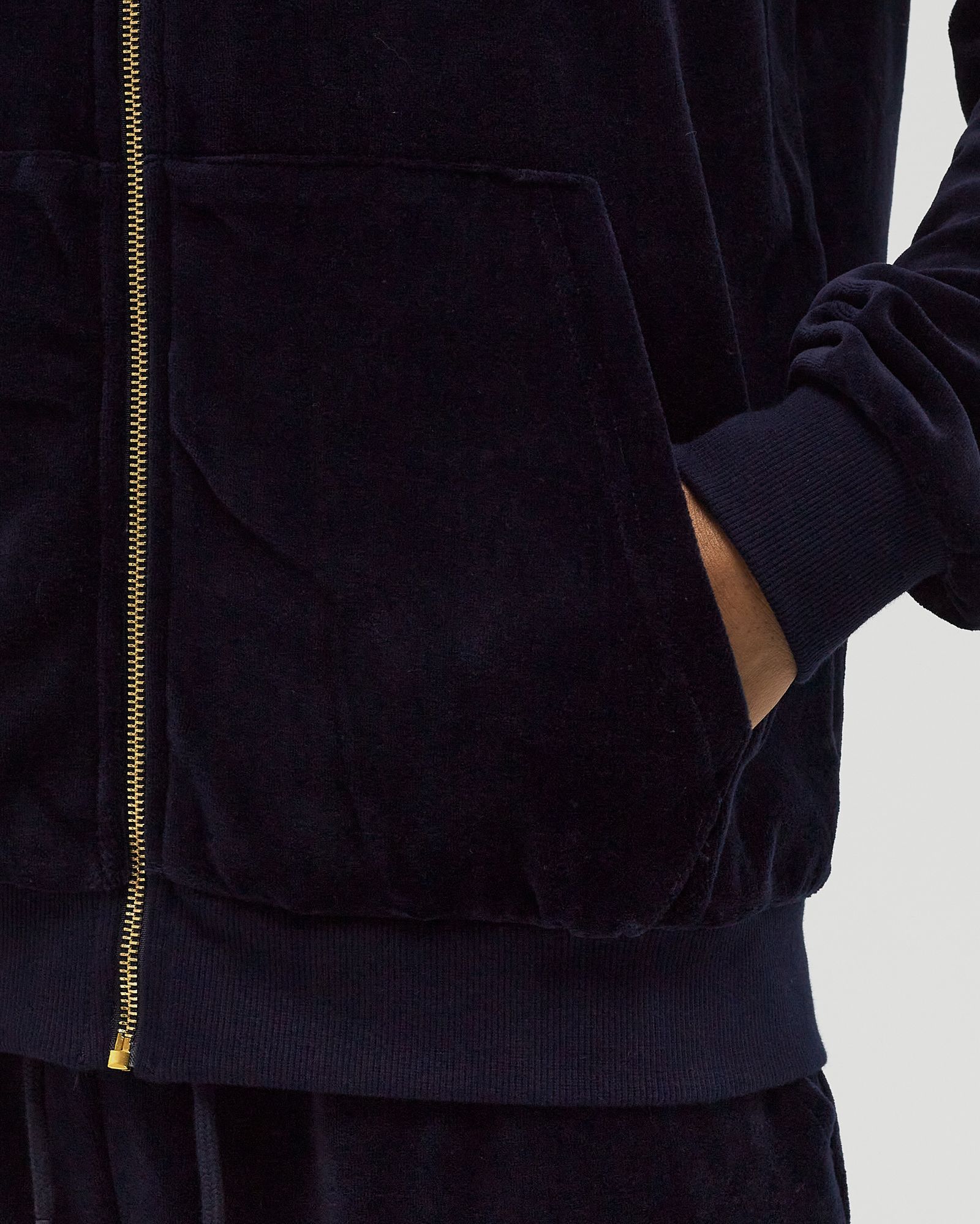 DALLAS VELOUR ZIP HOODIE