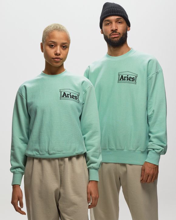 Aries Arise Premium Temple Sweatshirt Green - AQUA