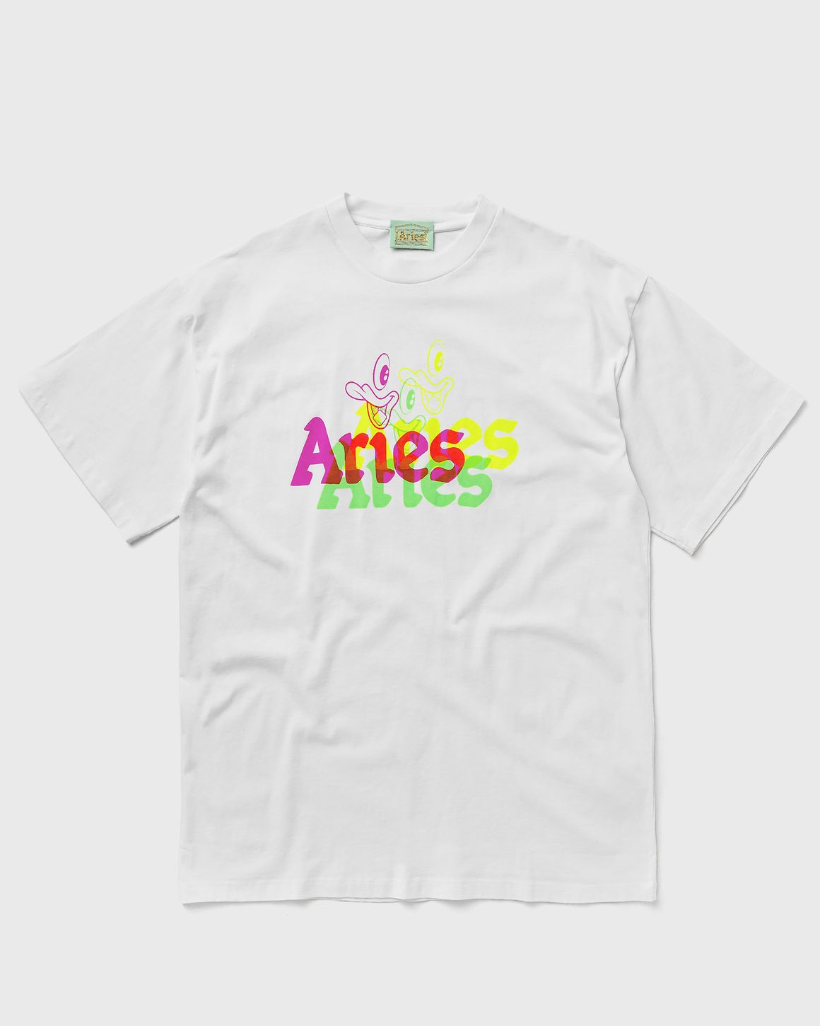 Tシャツ・カットソー ARIES SS23 TRIPPY AYE DUCK T-SHIRT (STAR60016_WHT) STAR60016-WHT_sivasdescalzo-