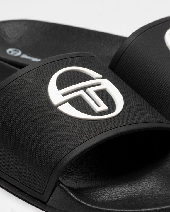 Sergio Tacchini TRIOD SLIDES Black BLACK OPTICAL WHITE