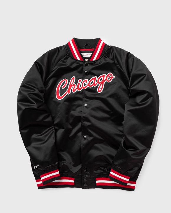 Mitchell & Ness NBA Lightweight Satin Jacket Chicago Bulls Black | BSTN ...