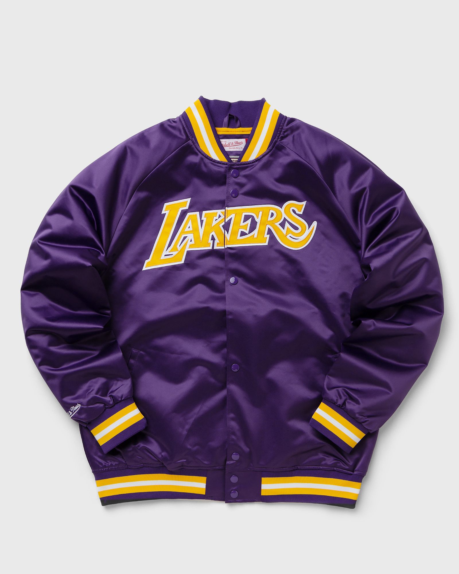 NBA Los Angeles Lakers スタジャン L レイカーズ スタジャン メンズ Mitchell & Ness 刺繍 ブラック