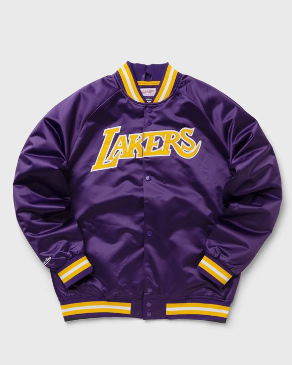 Mitchell & Ness Lightweight Los Angeles Lakers Satin Jacket Purple