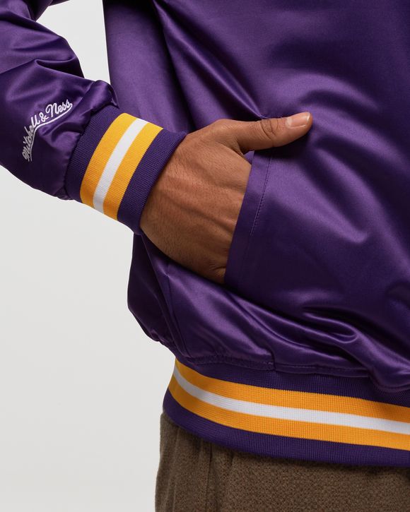 Mitchell & Ness Lightweight Los Angeles Lakers Satin Jacket Purple