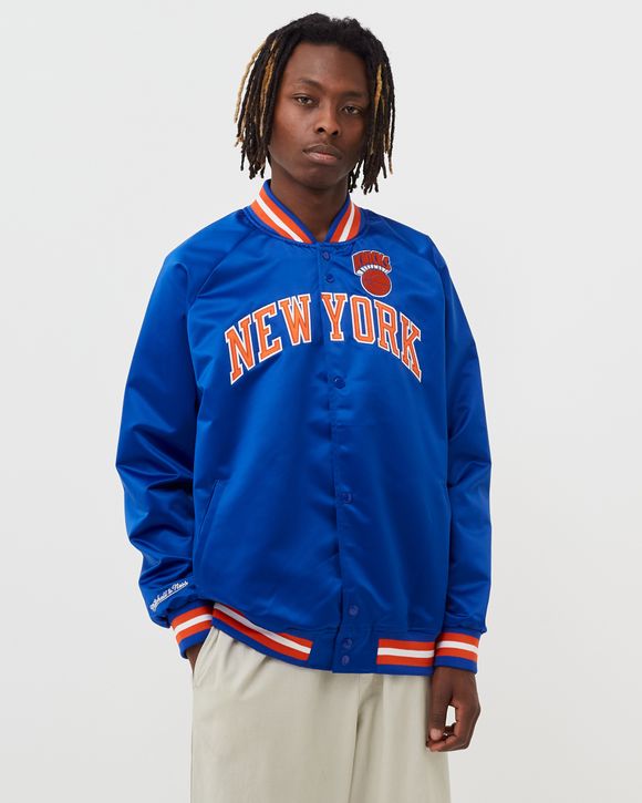 Mitchell & Ness NBA Lightweight Satin Jacket New York Knicks Blue - ROYAL