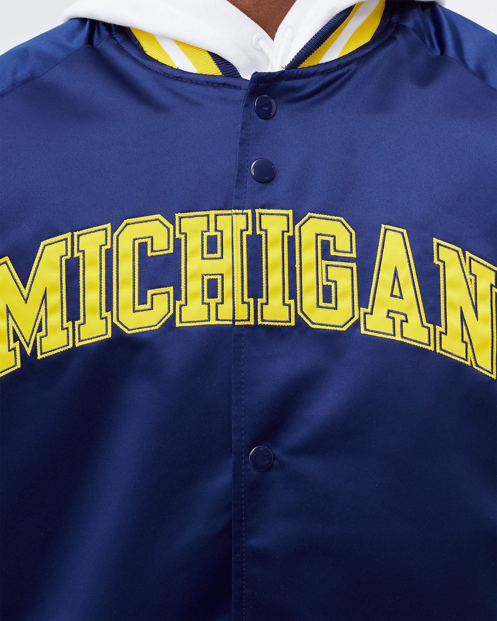 NCAA LIGHTWEIGHT SATIN JACKET UNIVERSITY OF MICHIGAN