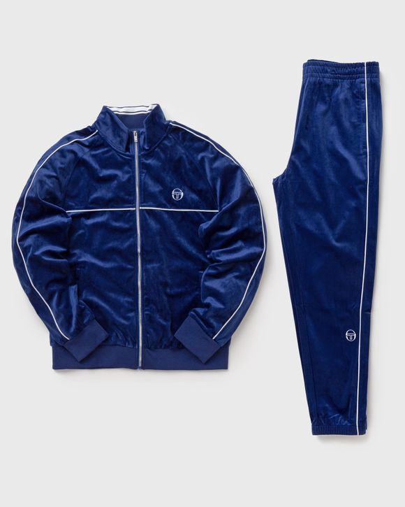 Sergio Tacchini SOVANA VELOUR TRACKSUIT Blue - MAZARINE BLUE