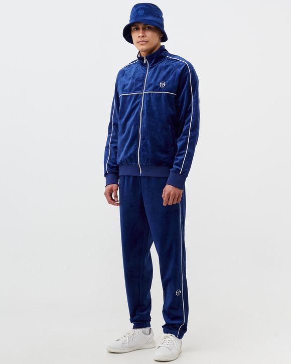 Sergio Tacchini SOVANA VELOUR TRACKSUIT Blue - MAZARINE BLUE