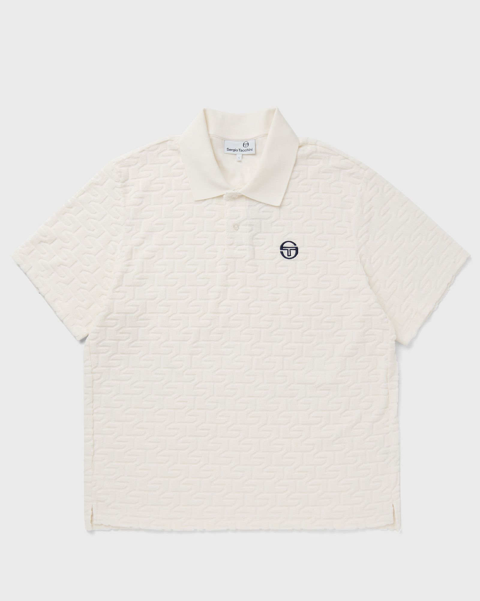 Sergio Tacchini - livata monogram polo men polos white in größe:xl