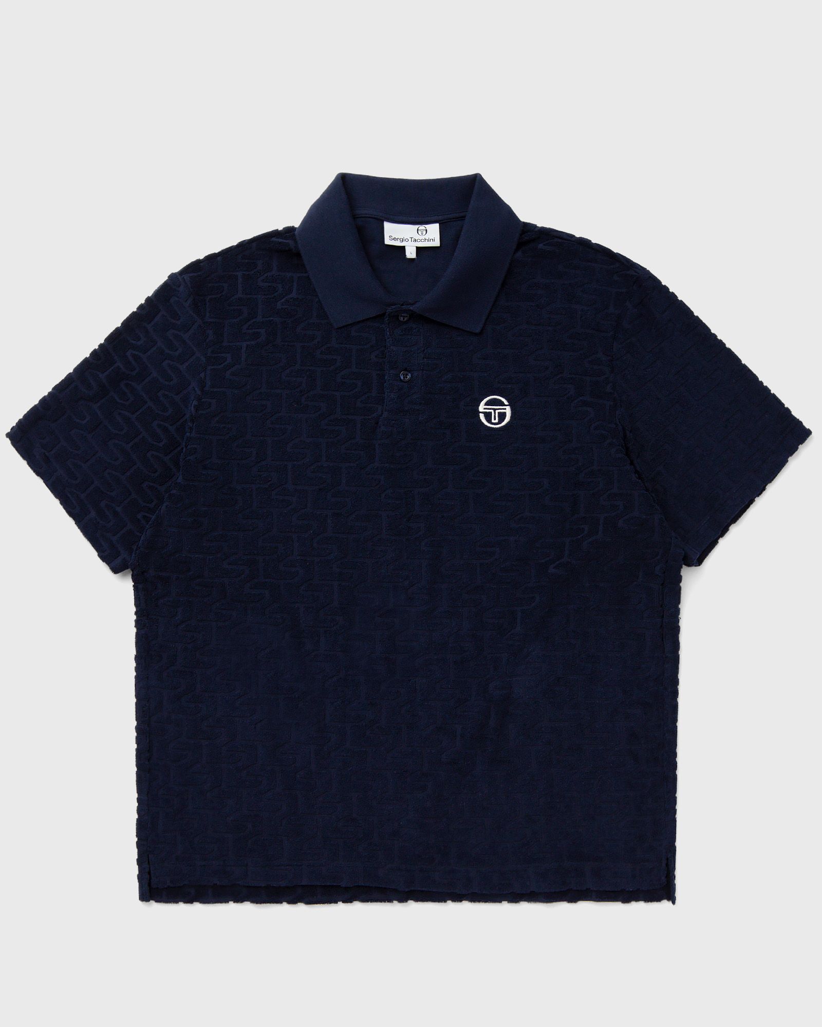 Sergio Tacchini - livata monogram polo men polos blue in größe:xl